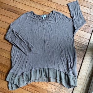 Light brown 3/4 sleeve